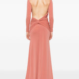 Abito maxi con schiena scoperta in rosa Alex perry - donna 
