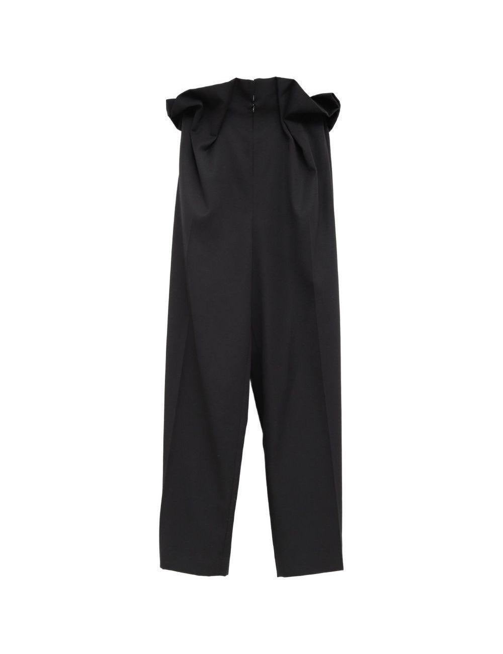 Pantaloni a vita con volant Kira in nero Khaite - donna 
