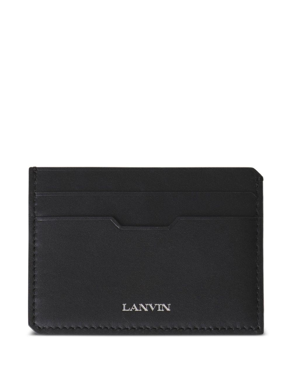 Portacarte con stampa in blu Lanvin - uomo 