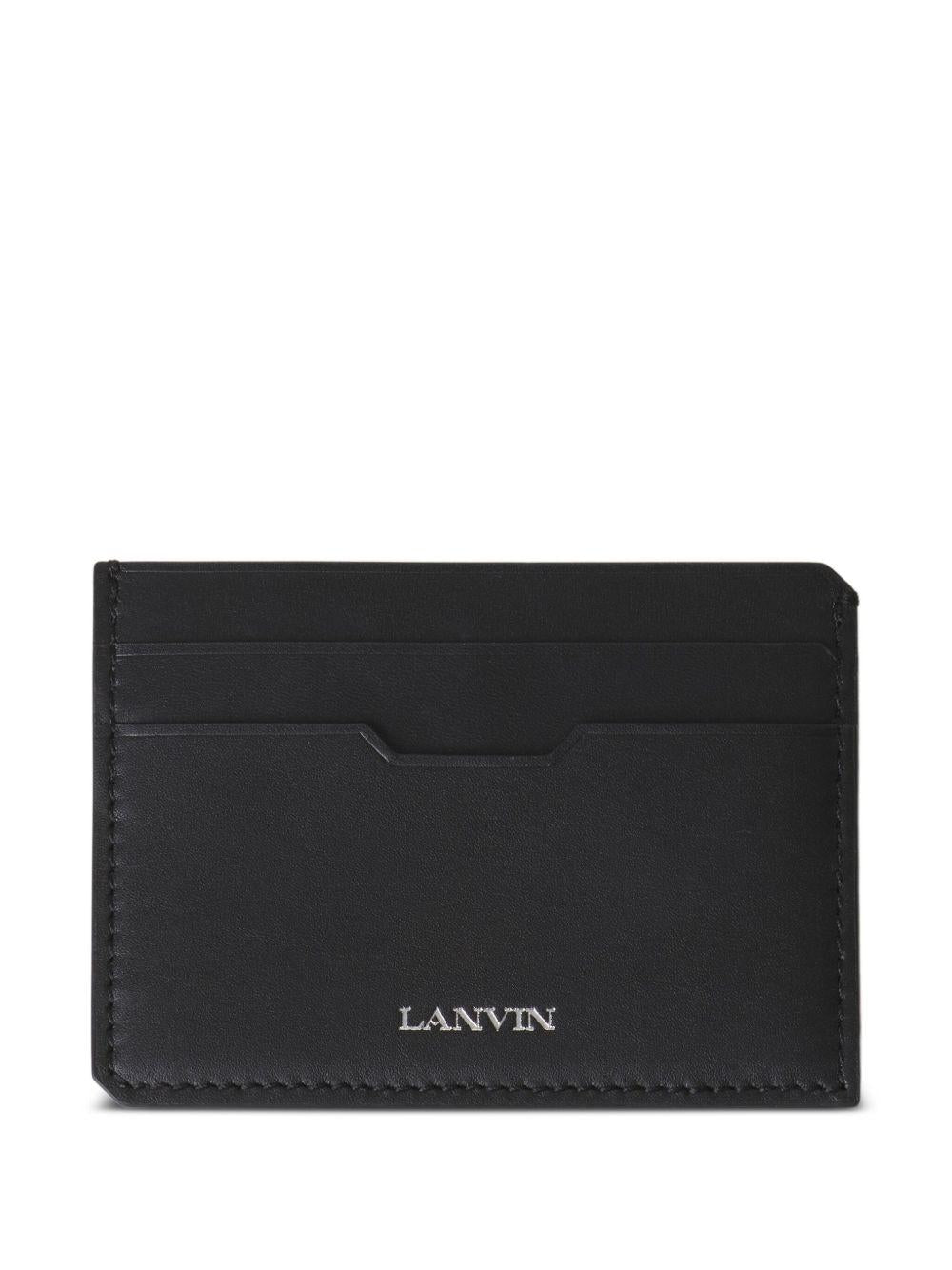 Portacarte con stampa in blu Lanvin - uomo 