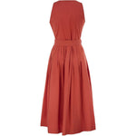 Abito midi con cintura in rosso Antonelli - donna 