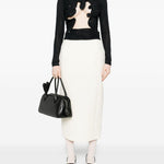 Top Hollow Venus in mesh con cut-out in nero Christopher esber - donna 