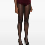 Pantaloncini in maglia in bordeaux Rowen rose - donna 