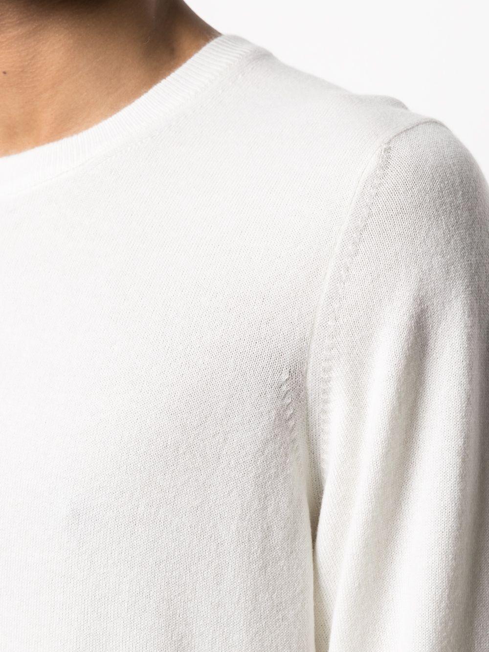 Maglione a girocollo in bianco Brunello cucinelli - uomo 