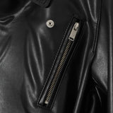 Giacca in pelle con fibbie in nero Undercover - donna 