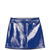 Gonna con logo in blu Courrèges - donna 