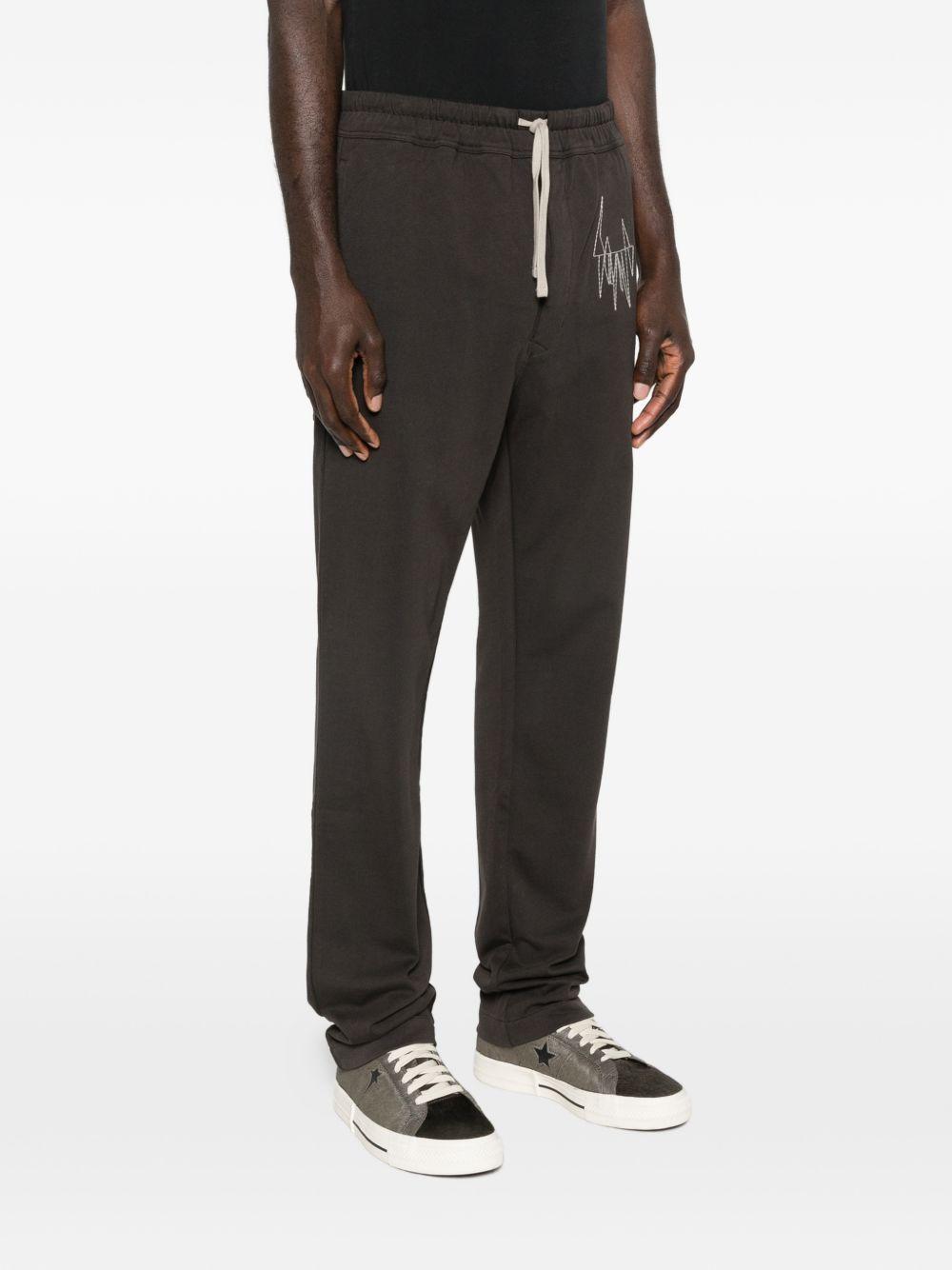 Jogger con coulisse in marrone Rick Owens x Moncler - unisex<BR/><BR/> 
