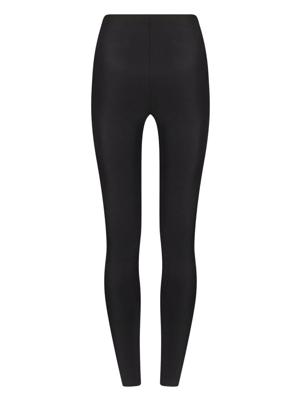Leggings a vita alta in nero Wolford - donna 