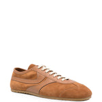 Sneaker in pelle in marrone 