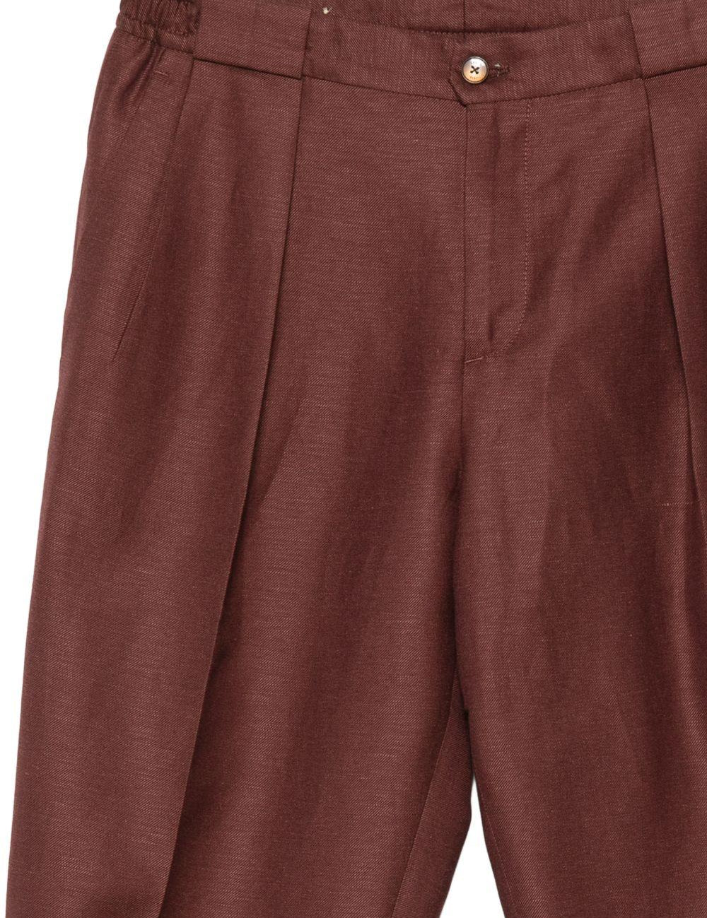 Pantaloni a pieghe con elastico in vita in rosso  Briglia 1949- donna 