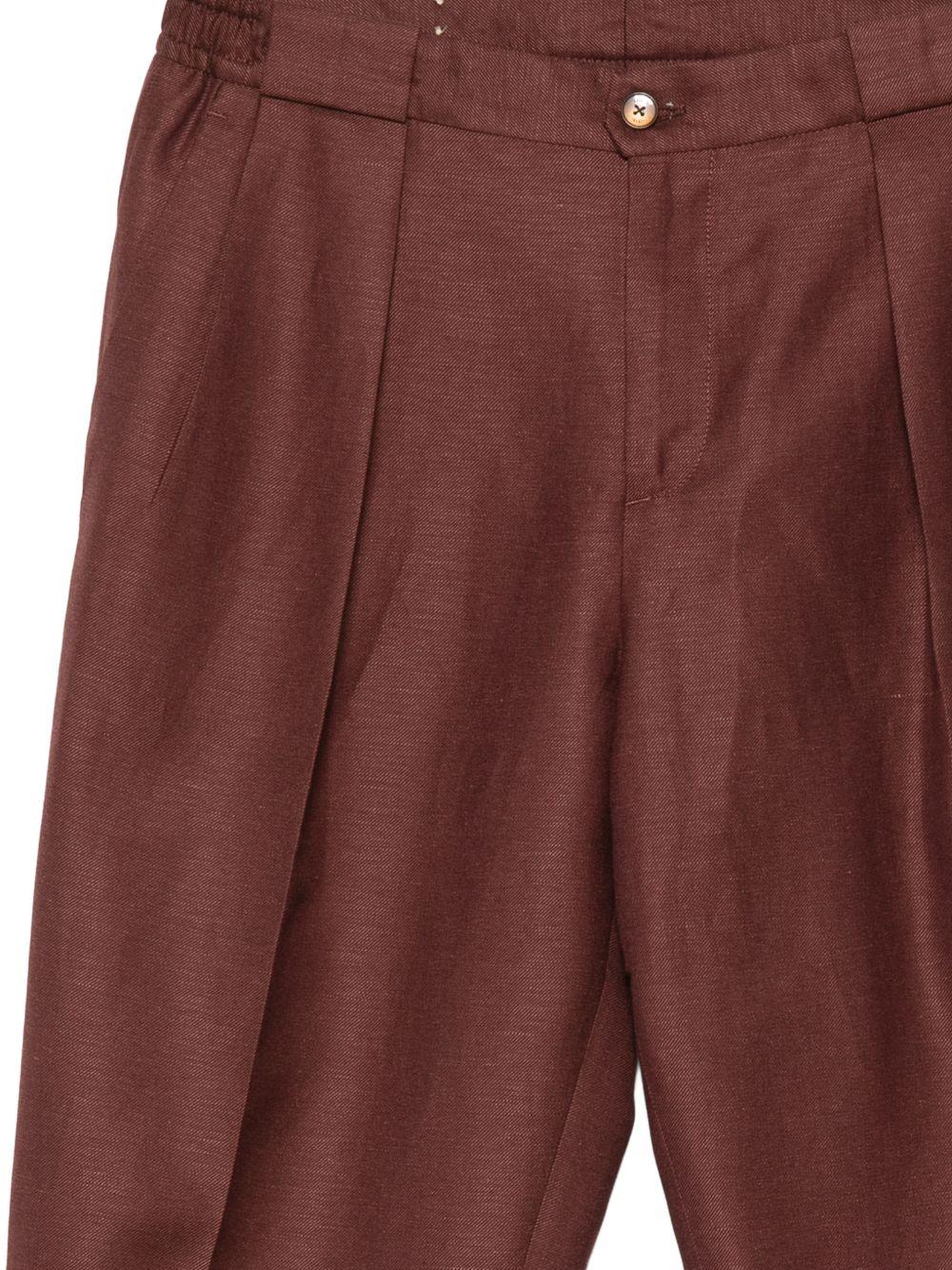 Pantaloni a pieghe con elastico in vita in rosso  Briglia 1949- donna 