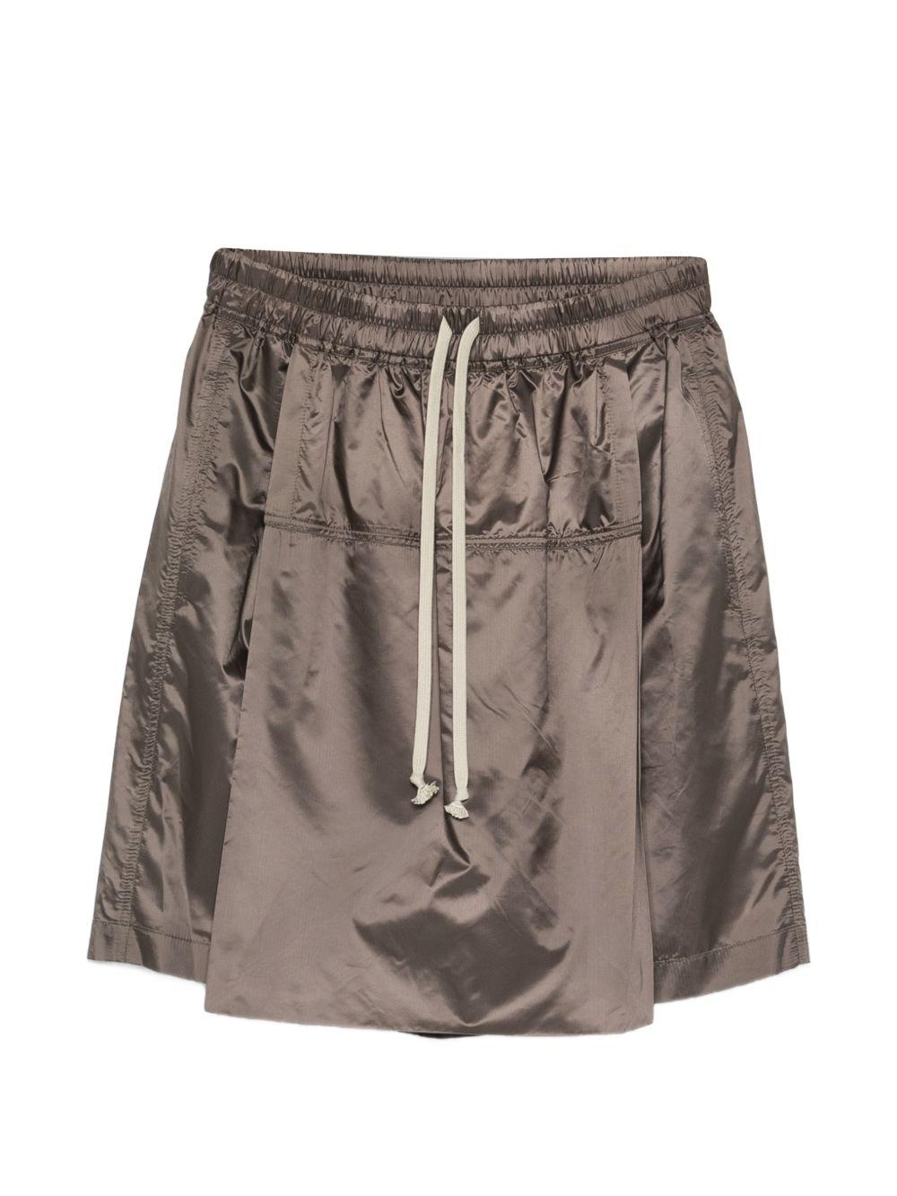 Shorts kilt al ginocchio in marrone Rick Owens x Moncler - unisex<BR/> 