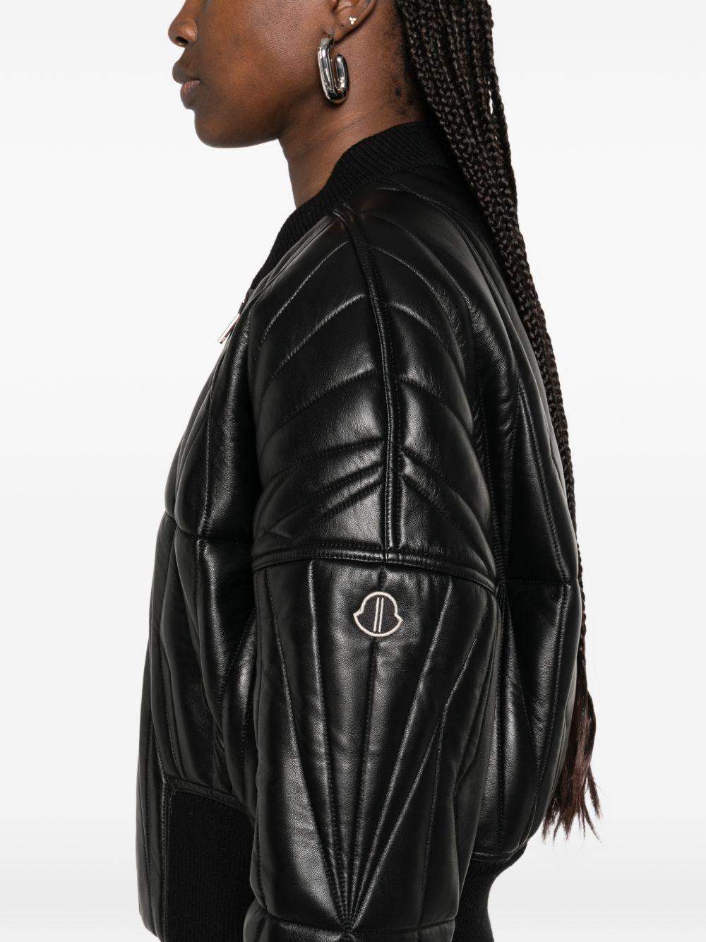 Giacca crop geocamo in nero Rick Owens x Moncler - unisex 