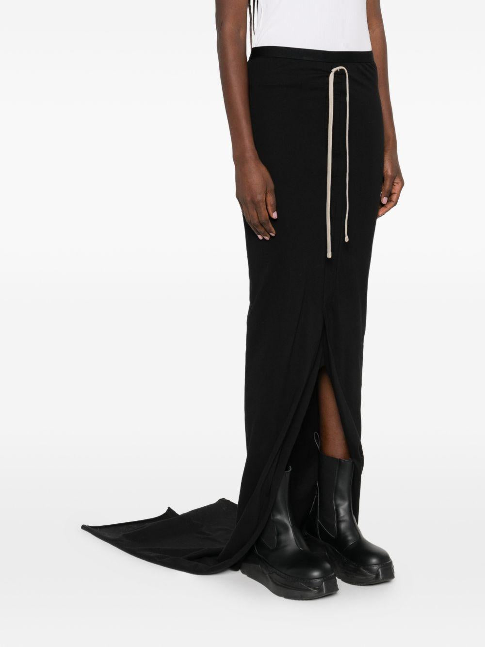 Gonna maxi regolabile in nero Rick Owens x Moncler - donna<BR/> 
