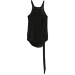 Canotta con scollo olimpionico in nero Rick owens drkshdw - donna 