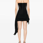 Corsetto in mesh senza spalline in nero Alex perry - donna 