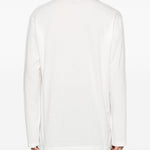 T-shirt a maniche lunghe in bainco Yohji yamamoto - uomo 