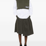 Camicia a strati con gilet in maglia in bianco Gr10k - uomo 