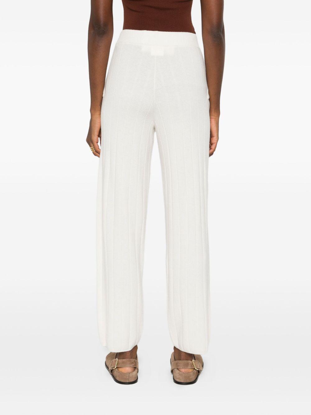 Pantaloni in cashmere jardin in bianco Maxmara - donna 