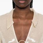 Abito marylin con paillettes in beige Oséree - donna 