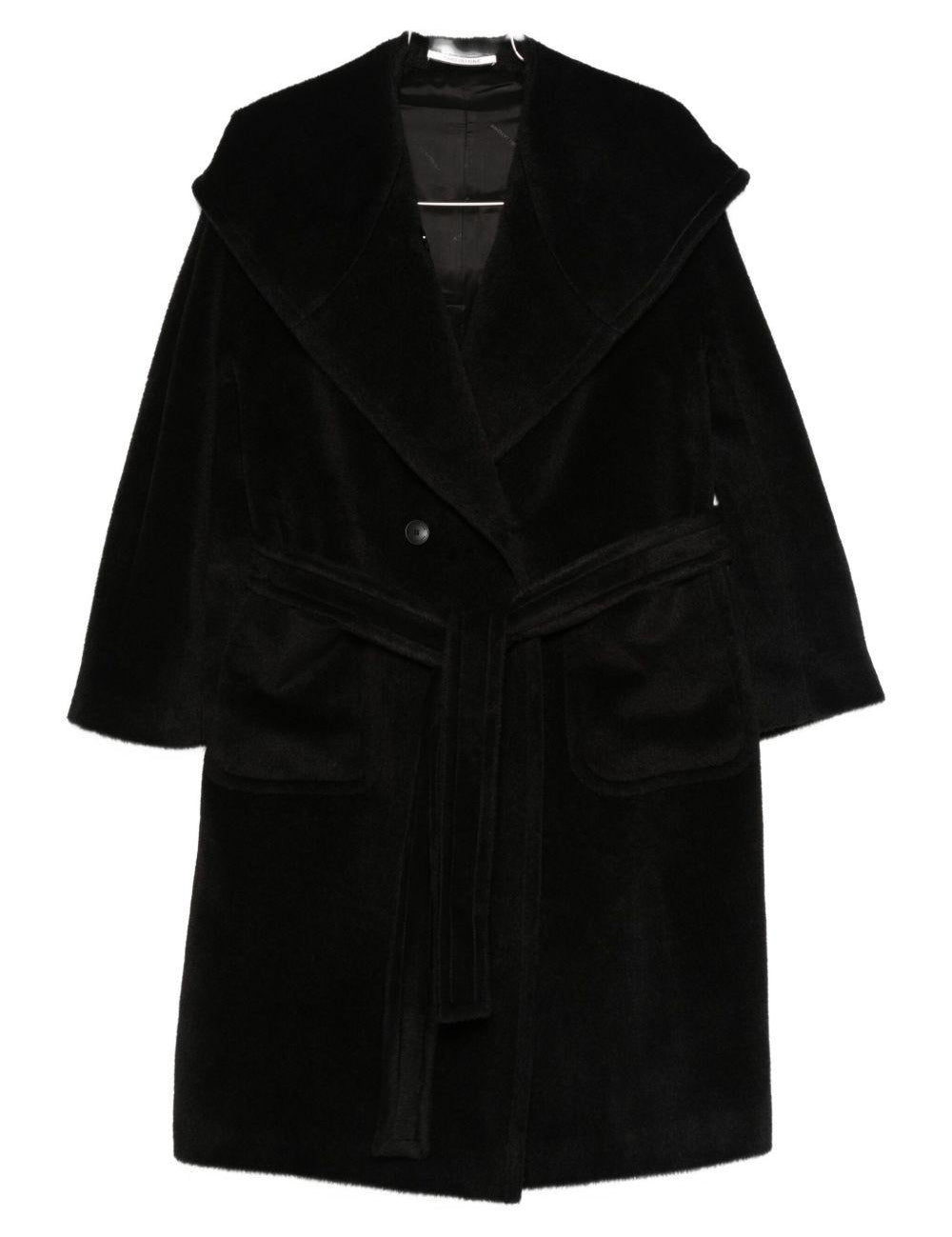 Cappotto con cappuccio in nero Tagliatore - donna 