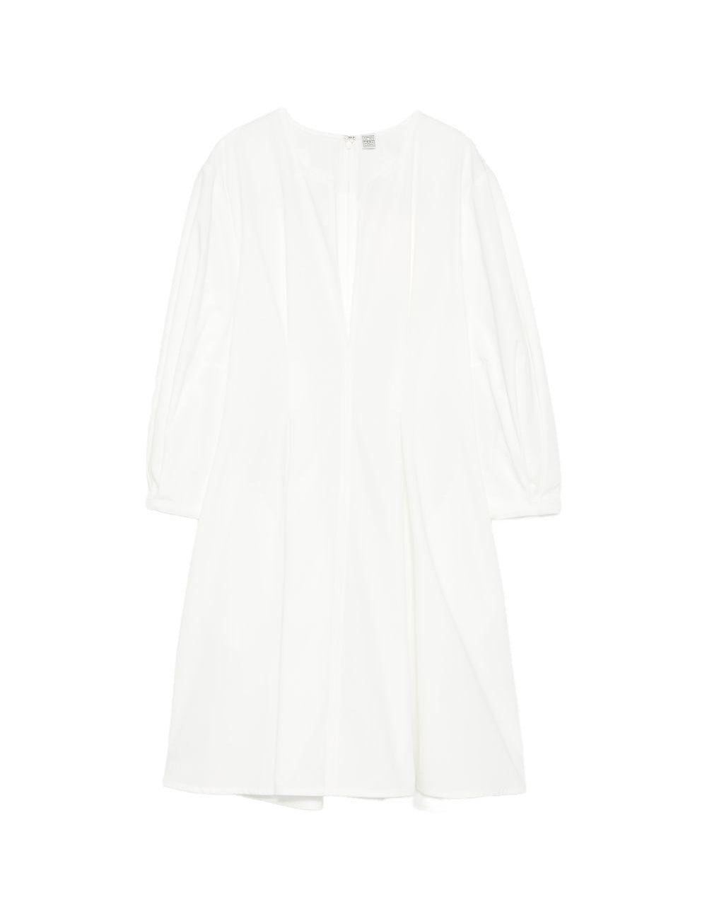 Abito con maniche balloon in bianco Toteme - donna 