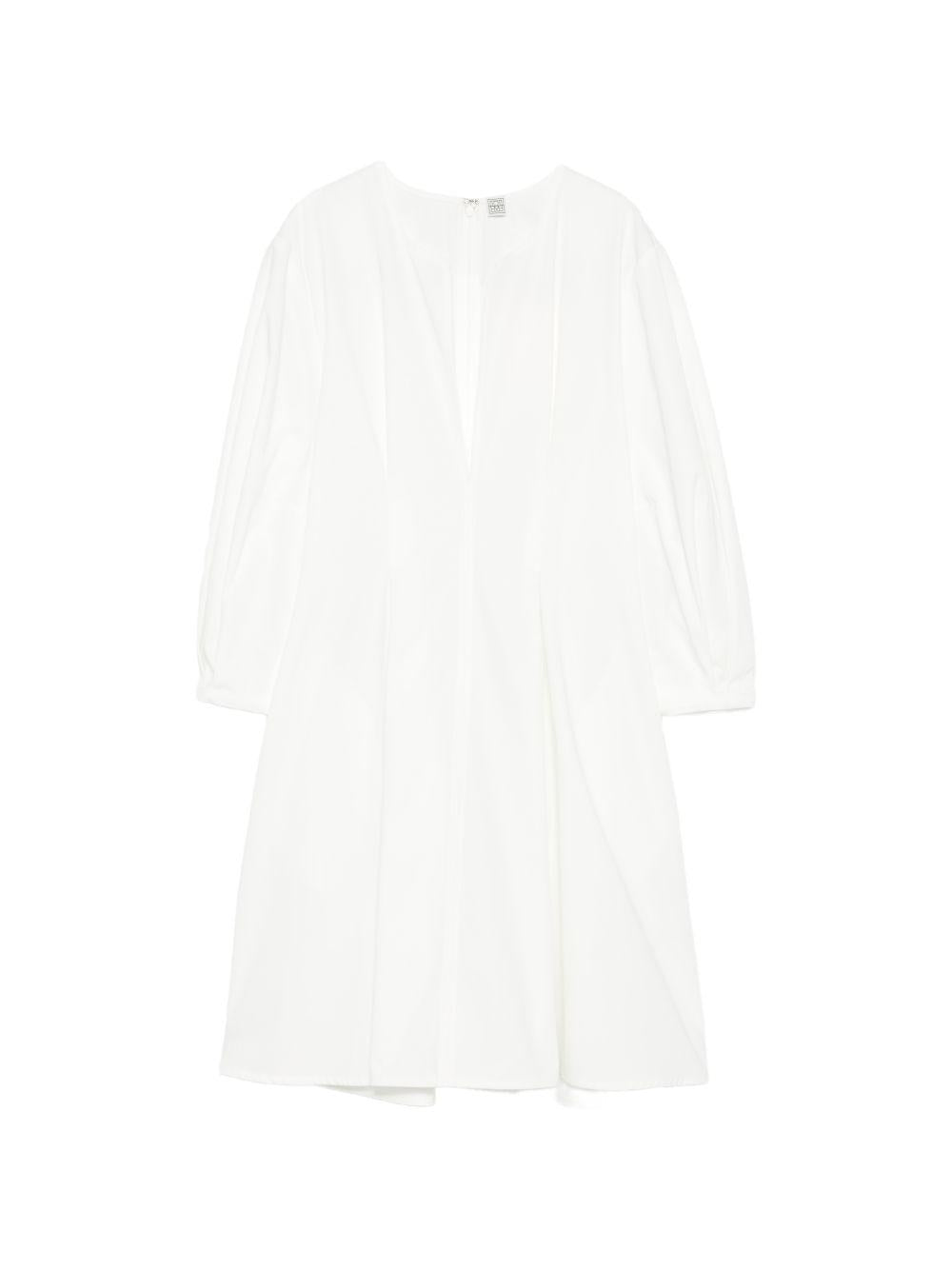 Abito con maniche balloon in bianco Toteme - donna 