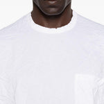 T-shirt con tasca applicata in bianco Comme des garcons homme - uomo 