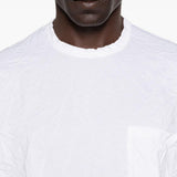 T-shirt con tasca applicata in bianco Comme des garcons homme - uomo 