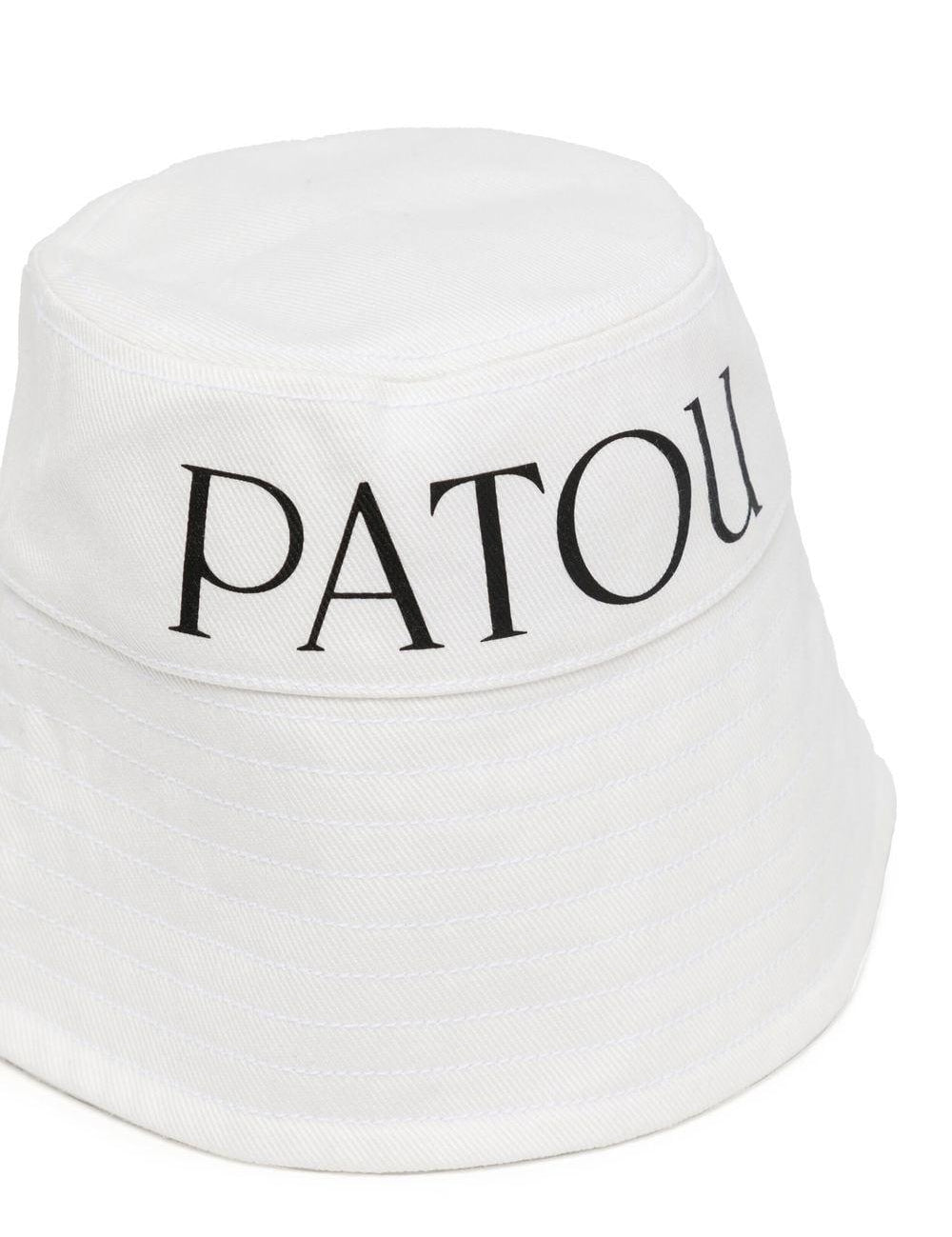 Cappello bucket con stampa in bianco - donna 