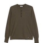 T-shirt a maniche lunghe con bottoni in verde Simkhai - uomo 