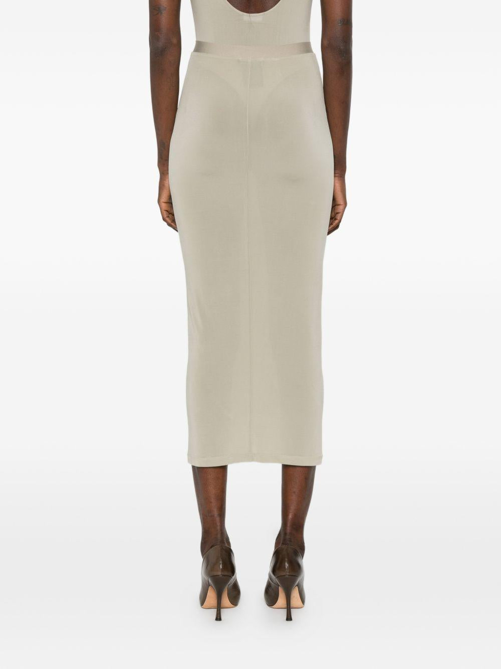 Gonna semi trasparente in verde Wardrobe.Nyc - donna 