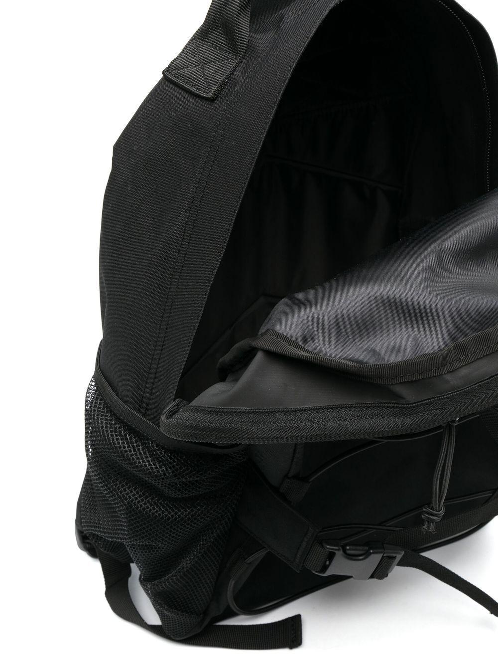 Zaino con applicazione in nero - unisex 