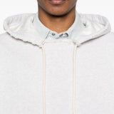 Felpa con cappuccio e tasca in grigio Golden goose - unisex 
