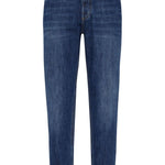 Jeans affusolati a vita media in blu Brunello Cucinelli - uomo 