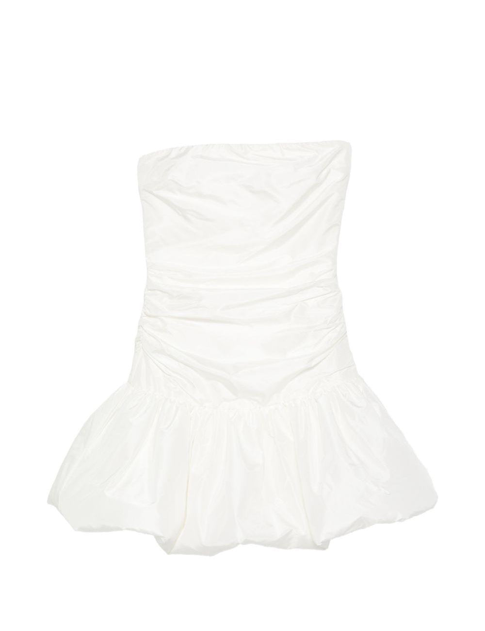Abito corto con balze in bianco Rotate - donna 