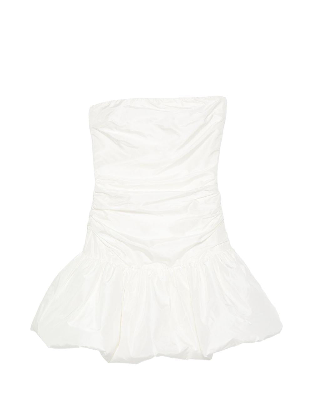 Abito corto con balze in bianco Rotate - donna 