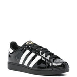 Sneakers superstar II con finitura lucida in nero 