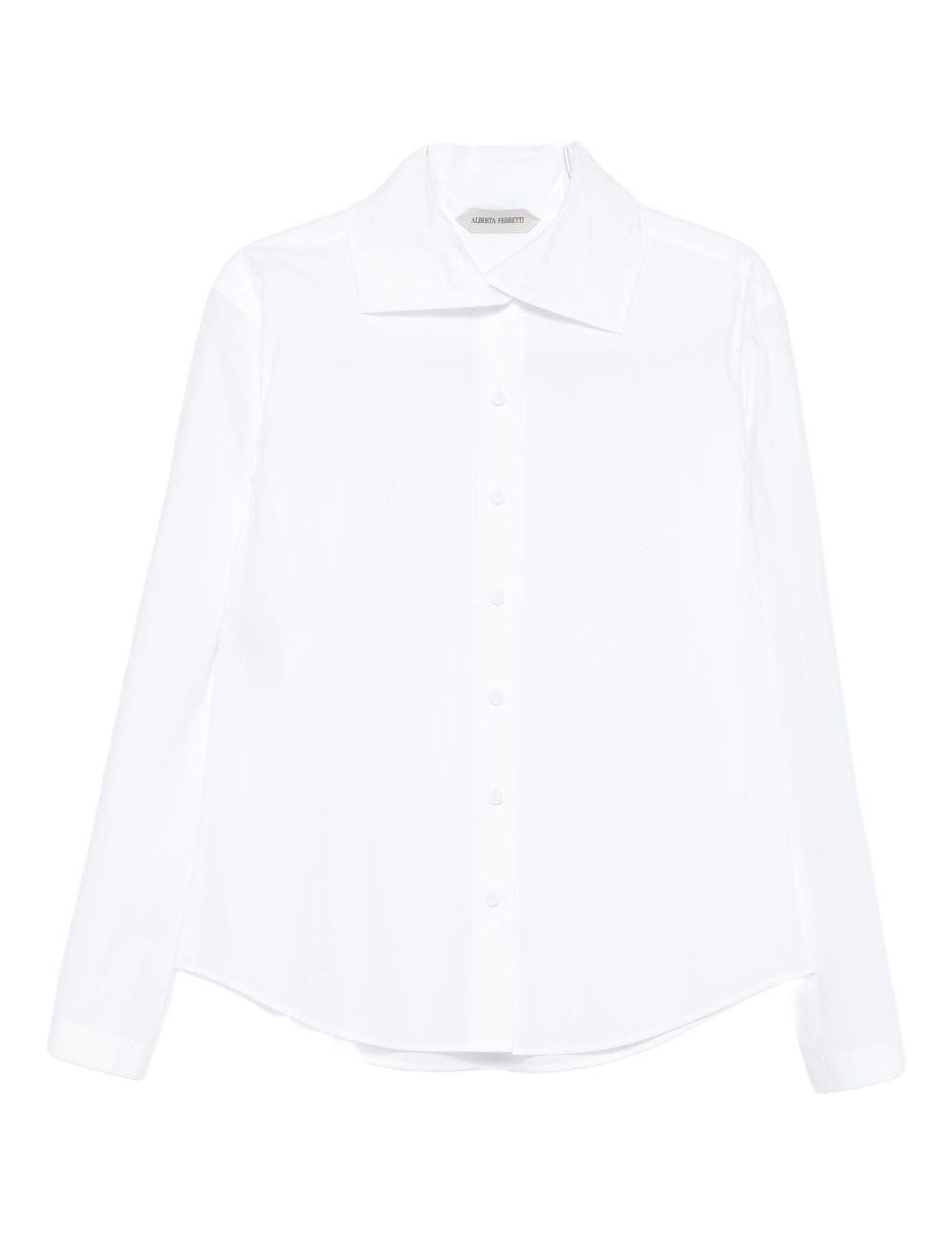 Camicia con dettaglio colletto in bianco Alberta Ferretti - donna 