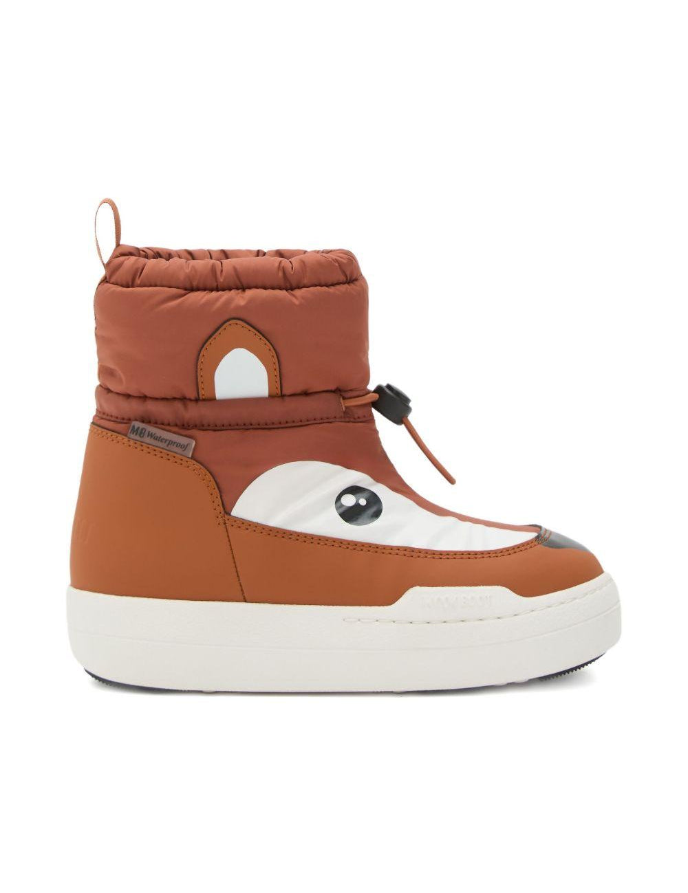 Stivali da neve imbottiti Park Strap in marrone Moon boot kids - bambino 