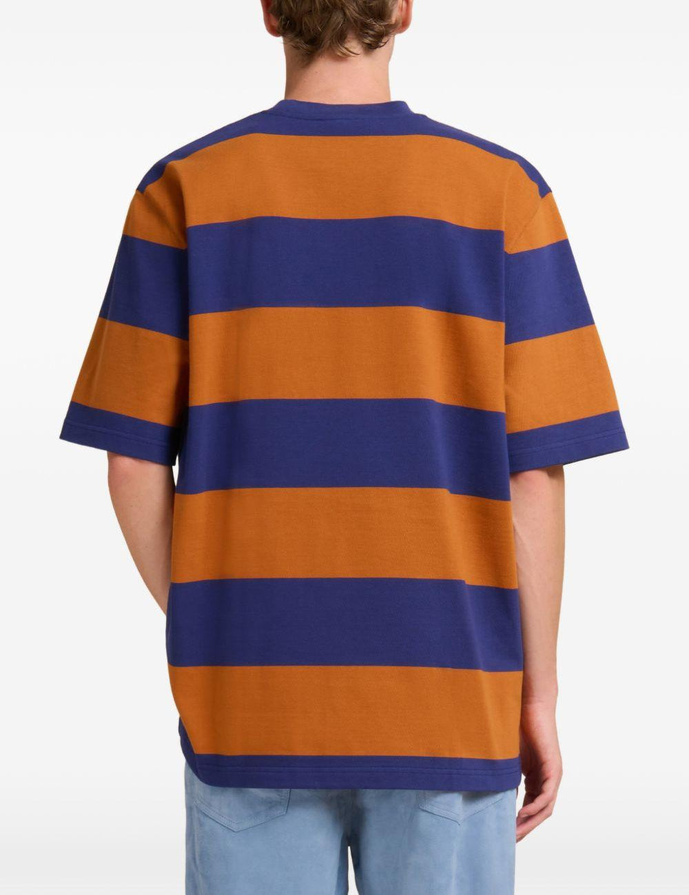 T-shirt a righe in bianco Marni - uomo 