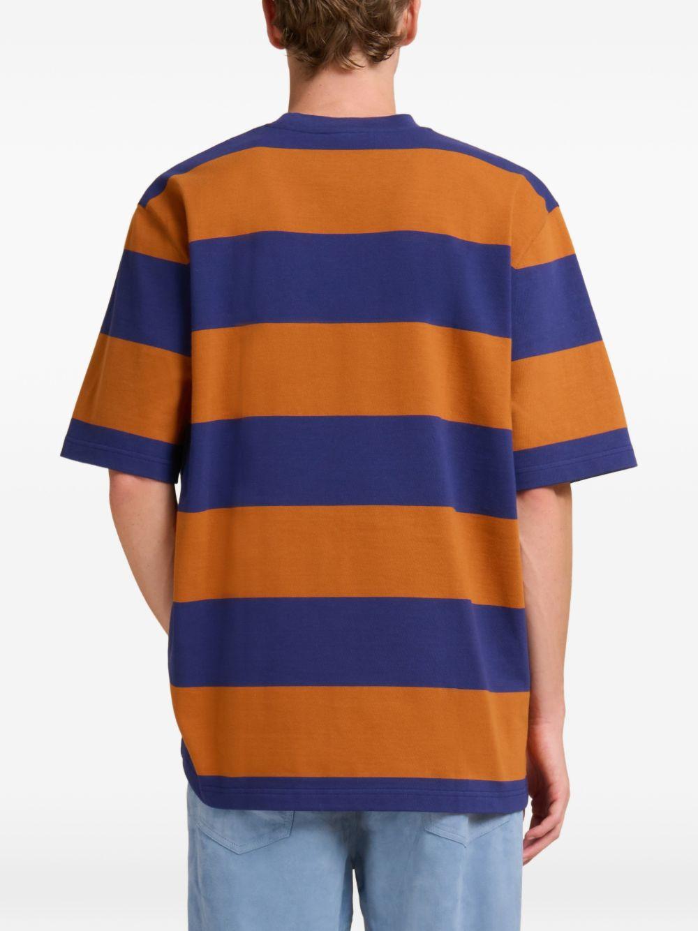 T-shirt a righe in bianco Marni - uomo 