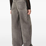 Jeans Melody con borchie in grigio Golden goose - donna 