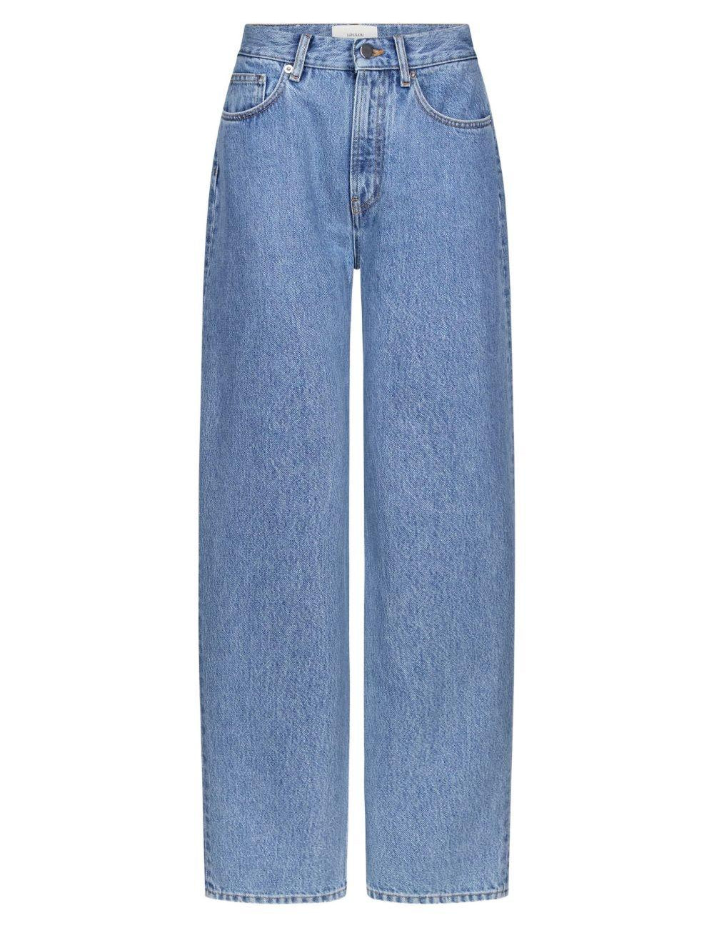 Jeans Samur Lds con cinque tasche in blu Loulou de saison - donna 