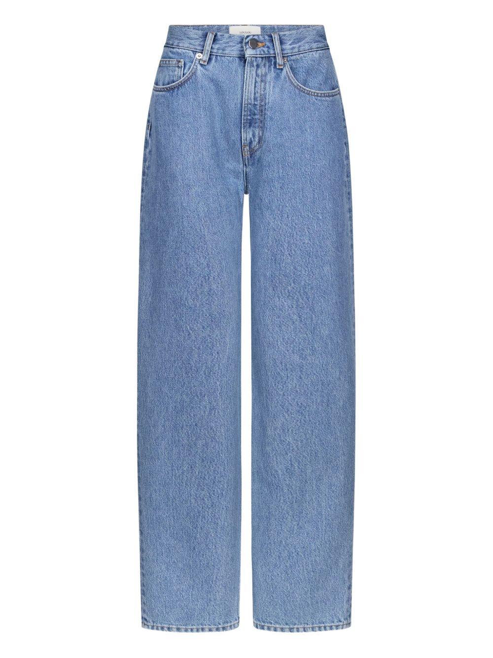 Jeans Samur Lds con cinque tasche in blu Loulou de saison - donna 
