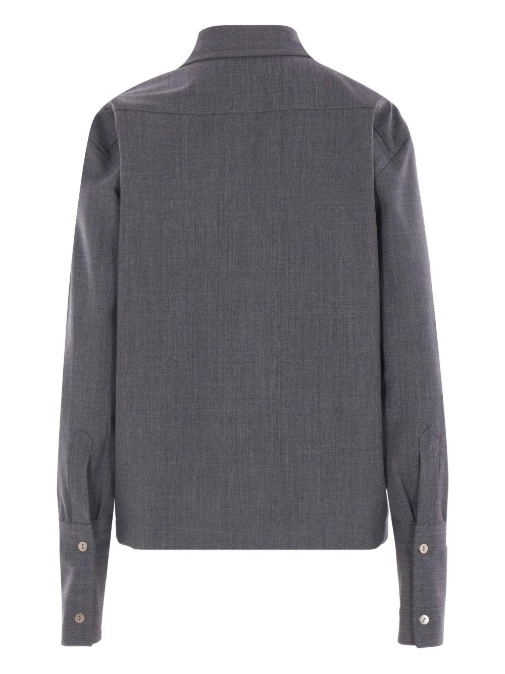 Camicia con colletto button-down in grigio The latest - donna 