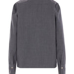 Camicia con colletto button-down in grigio The latest - donna 