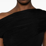 Top dal design asimmetrico in nero Self-portrait - donna 