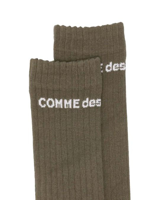 Calzini alti con logo in verde Comme des garcons homme plus - uomo<BR/><BR/> 