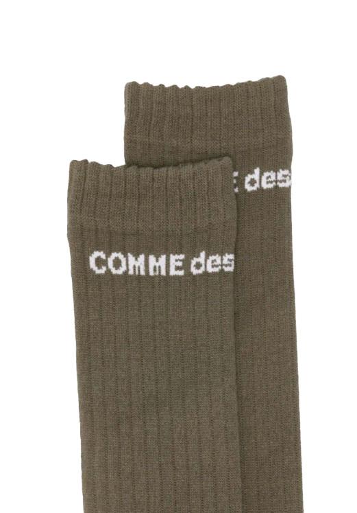 Calzini alti con logo in verde Comme des garcons homme plus - uomo<BR/><BR/> 